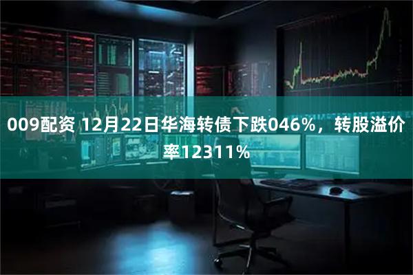009配资 12月22日华海转债下跌046%，转股溢价率12311%